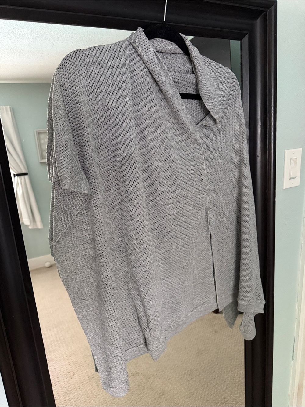Light Gray Knit Pullover Shirt